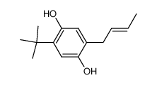 (E)-2-(2-丁烯基)-5-叔丁基-1,4-苯二酚 结构式