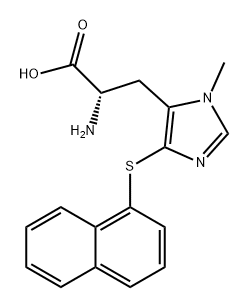 L-Histidine, 3-methyl-5-(1-naphthalenylthio)- 结构式