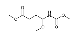 4-甲氧基-4-[(甲氧基羰基)氨基]丁酸甲酯 结构式