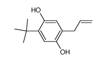 2-叔丁基-5-烯丙基对苯二酚 结构式