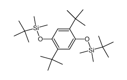 1,4-二叔丁基-2,5-双[(叔丁基二甲基硅基)氧基]苯 结构式