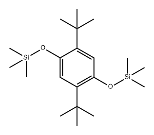 1,4-二叔丁基-2,5-双(三甲基硅氧基)苯 结构式