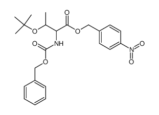 L-Threonine, O-(1,1-dimethylethyl)-N-[(phenylmethoxy)carbonyl]-, (4-nitrophenyl)methyl ester 结构式
