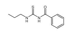 N-(丙基氨基硫代甲酰基)苯甲酰胺 结构式
