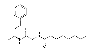Octanamide, N-[2-[[(1S)-1-methyl-3-phenylpropyl]amino]-2-oxoethyl]- 结构式