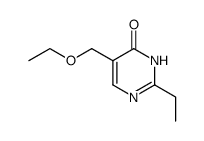 2-乙基-5-(乙氧甲基)-4(3H)-嘧啶酮 结构式