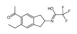 Acetamide,N-(5-acetyl-6-ethyl-2,3-dihydro-1H-inden-2-yl)-2,2,2-trifluoro- 结构式