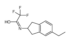 N-(5-乙基-2,3-二氢-1H-茚-2-基)-2,2,2-三氟乙酰胺 结构式