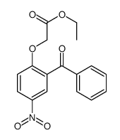 2-(2-苯甲酰基-4-硝基苯氧基)乙酸乙酯 结构式