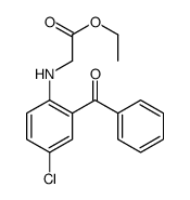 N-(2-苯甲酰基-4-氯苯基)甘氨酸乙酯 结构式