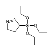 3H-Pyrazole, 4,5-dihydro-3-(triethoxysilyl)- 结构式