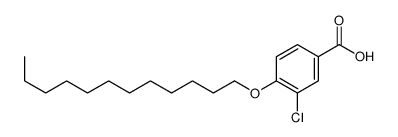 3-氯-4-(十二烷氧基)苯甲酸 结构式