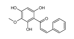 (2E)-3-苯基-1-(2,4,6-三羟基-3-甲氧基苯基)-2-丙烯-1-酮 结构式