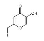 5-羟基-2-(碘甲基)-4H-吡喃-4-酮 结构式
