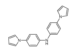 4-(1H-吡咯-1-基)-N-[4-(1H-吡咯-1-基)苯基]苯胺 结构式