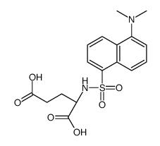 N-[[5-(二甲氨基)-1-萘基]磺酰基]-L-谷氨酸 结构式