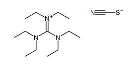 N-[双(二乙氨基)亚甲基]-N-乙基乙铵硫氰酸盐 结构式