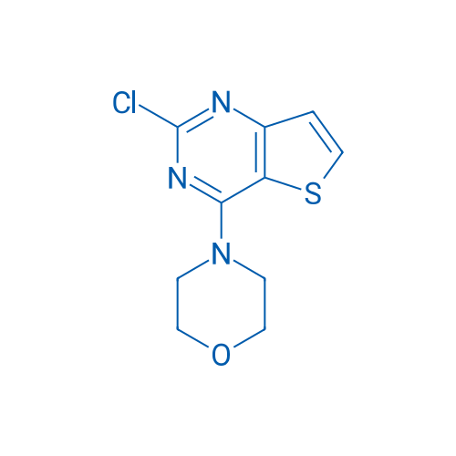 2-氯-4-(4-吗啉基)噻吩并[3,2-D]嘧啶 结构式