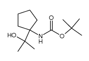 Carbamic acid, N-[1-(1-hydroxy-1-methylethyl)cyclopentyl]-, 1,1-dimethylethyl ester 结构式