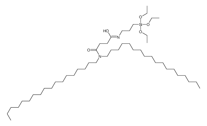 N1,N4-Dioctadecyl-N1-(3-(triethoxysilyl)propyl)succinamide 结构式
