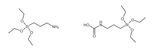 Carbamic acid, N-[3-(triethoxysilyl)propyl]-, compd. with 3-(triethoxysilyl)-1-propanamine (1:1) 结构式