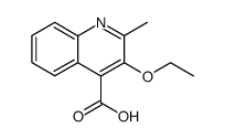 3-乙氧基-2-甲基喹啉-4-羧酸 结构式