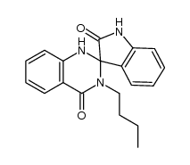 Spiro[3H-indole-3,2'(1'H)-quinazoline]-2,4'(1H,3'H)-dione, 3'-butyl- 结构式