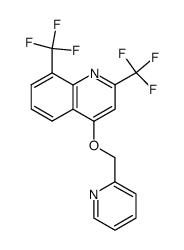 4-(2-吡啶基甲氧基)-2,8-双(三氟甲基)喹啉 结构式