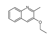 3-乙氧基-2-甲基喹啉 结构式