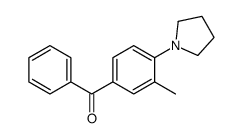[3-甲基-4-(1-吡咯烷基)苯基]苯基甲酮 结构式