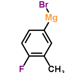 4-氟-3-甲基苯基溴化镁 结构式