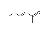 (E)-5-甲基-3,5-己二烯-2-酮 结构式