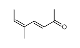3,5-Heptadien-2-one, 5-methyl-, (E,Z)- (8CI) 结构式