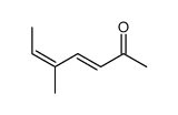 3,5-Heptadien-2-one, 5-methyl-, (3E,5E)- 结构式