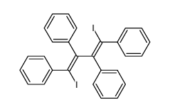 Benzene, 1,1',1'',1'''-[(1Z,3Z)-1,4-diiodo-1,3-butadiene-1,2,3,4-tetrayl]tetrakis- 结构式