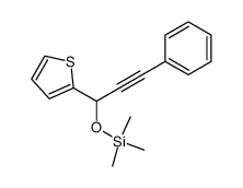 Thiophene, 2-[3-phenyl-1-[(trimethylsilyl)oxy]-2-propyn-1-yl]- 结构式