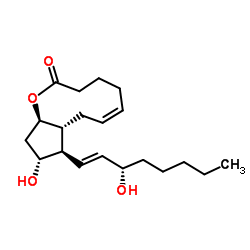 前列腺素F2α1,9-内酯 结构式