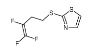 2-(3,4,4-三氟-3-烯基硫基)-1,3-噻唑 结构式
