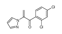 1-(2,4-二氯苯基)-2-(1H-吡唑-1-基)-2-丙烯-1-酮 结构式
