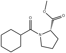 1-(环己基羰基)-L-脯氨酸甲酯 结构式