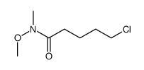 5-氯-N-甲氧基-N-甲基戊酰胺 结构式