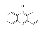 1-(3-甲基-4-氧代喹喔啉-2-基)乙酮 1-氧化物 结构式