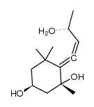 6-(3-羟基-1-丁烯-1-亚基)-1,5,5-三甲基-1,3-环己二醇 结构式
