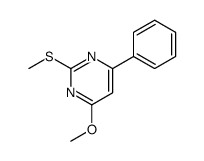 4-甲氧基-2-(甲硫基)-6-苯基嘧啶 结构式