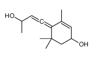 2-Cyclohexen-1-ol, 4-(3-hydroxy-1-buten-1-ylidene)-3,5,5-trimethyl- 结构式