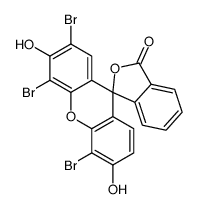 2',4',5'-三溴-3',6'-二羟基螺[异苯并呋喃-1(3H),9'-占吨]-3-酮 结构式