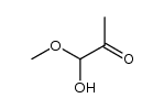 1-羟基-1-甲氧基-2-丙酮 结构式