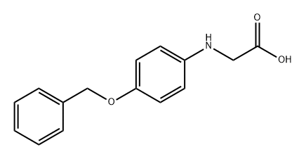 N-[4-(苄氧基)苯基]甘氨酸 结构式
