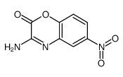 3-氨基-6-硝基-2H-1,4-苯并恶嗪-2-酮 结构式
