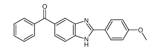 [2-(4-甲氧基苯基)-1H-苯并咪唑-6-基]苯基甲酮 结构式